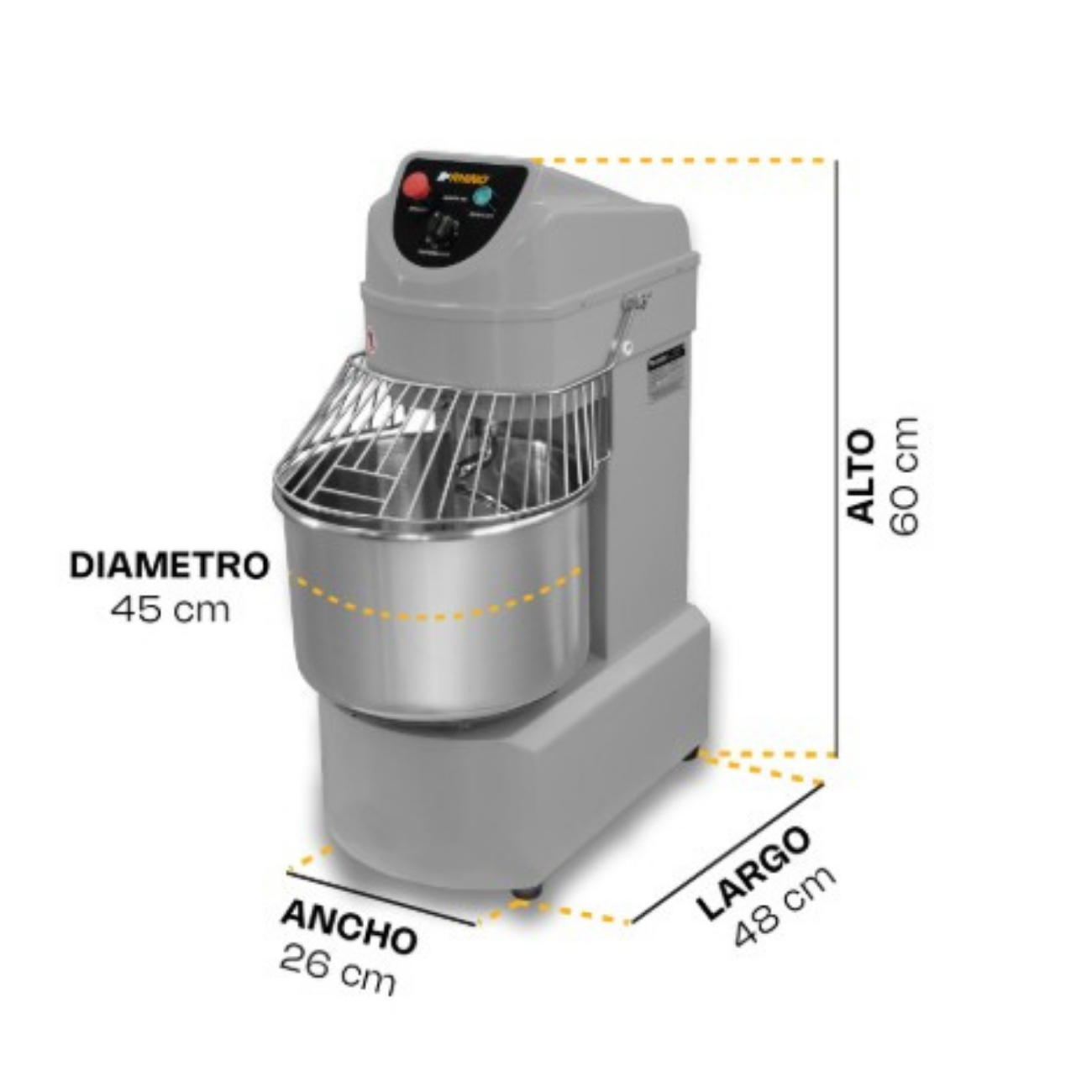 Amasadora Industrial 40 Litros 3000 Watts RHINO AMASA-40 - Imagen 8