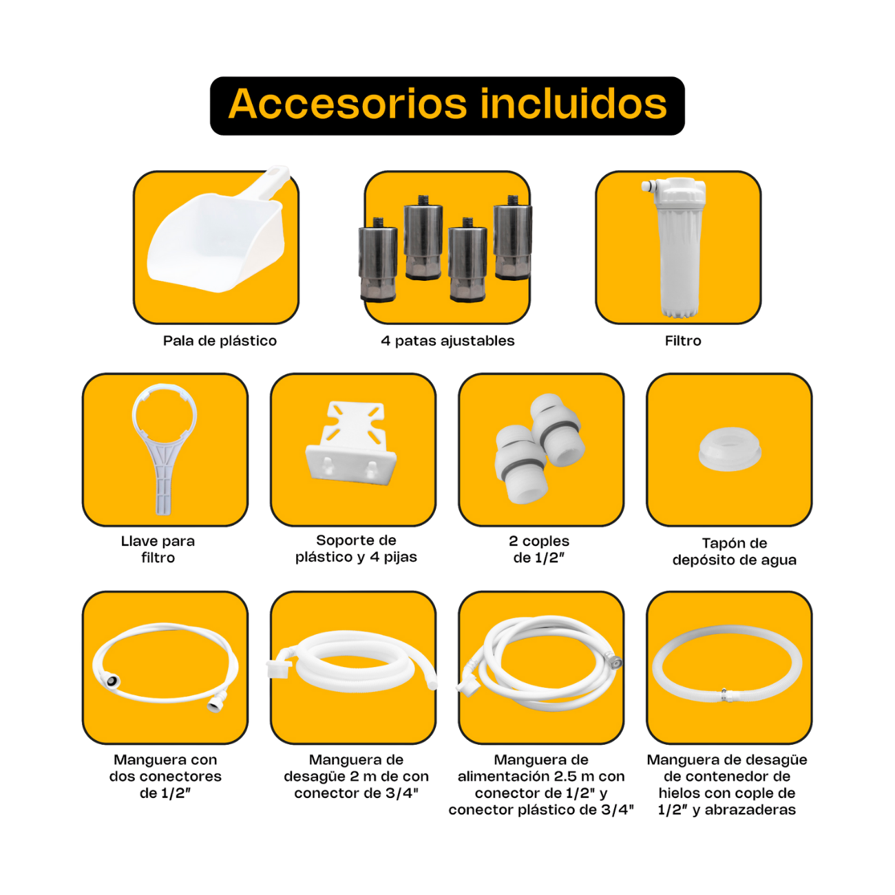 Maquina De Hielo 200 Kg Por Dia RHINO FAHIEL-200 - Imagen 10