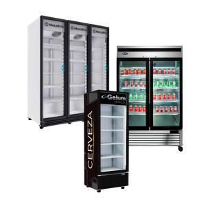 Refrigeradores Verticales Puerta de Vidrio