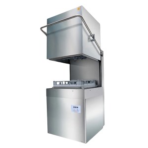 Lavalozas Industrial De Capota Con Bomba de Detergente y Abrillantador 875 Platos/Hr 3 Ciclos SAN-SON LAVAMAX1000