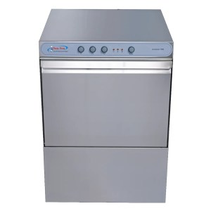 Lavalozas Industrial Apertura Frontal Con Bomba de Detergente y Abrillantador 500 Platos/Hr 3 Ciclos SAN-SON LAVAMAX500