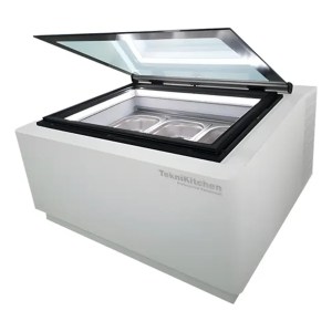 Vitrina Para Gelato Sobremostrador Con 3 Insertos de 5 Litros 110V Blanco TEKNIKITCHEN TKNS03W