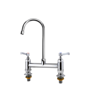 Llave Mezcladora a Cubierta de 8" + Cuello de Ganso de 10" TKN TKNM8C+TKN10SG