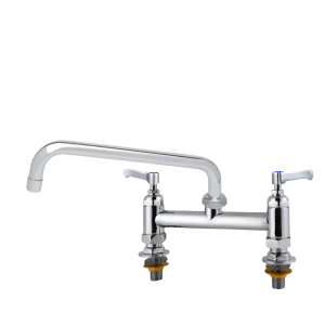 Llave Mezcladora a Cubierta de 8" + Cuello Swing de 10" TKN TKNM8C+TKN10SN