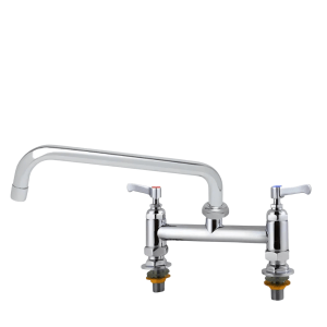 Llave Mezcladora a Cubierta de 8" + Cuello Swing de 12" TKN TKNM8C+TKN12SN