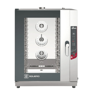 Horno Convección a Gas Vapor Control Digital Autolavado 10 Charolas 60x40 Cm 220v VENIX Squero SQ10ADGC