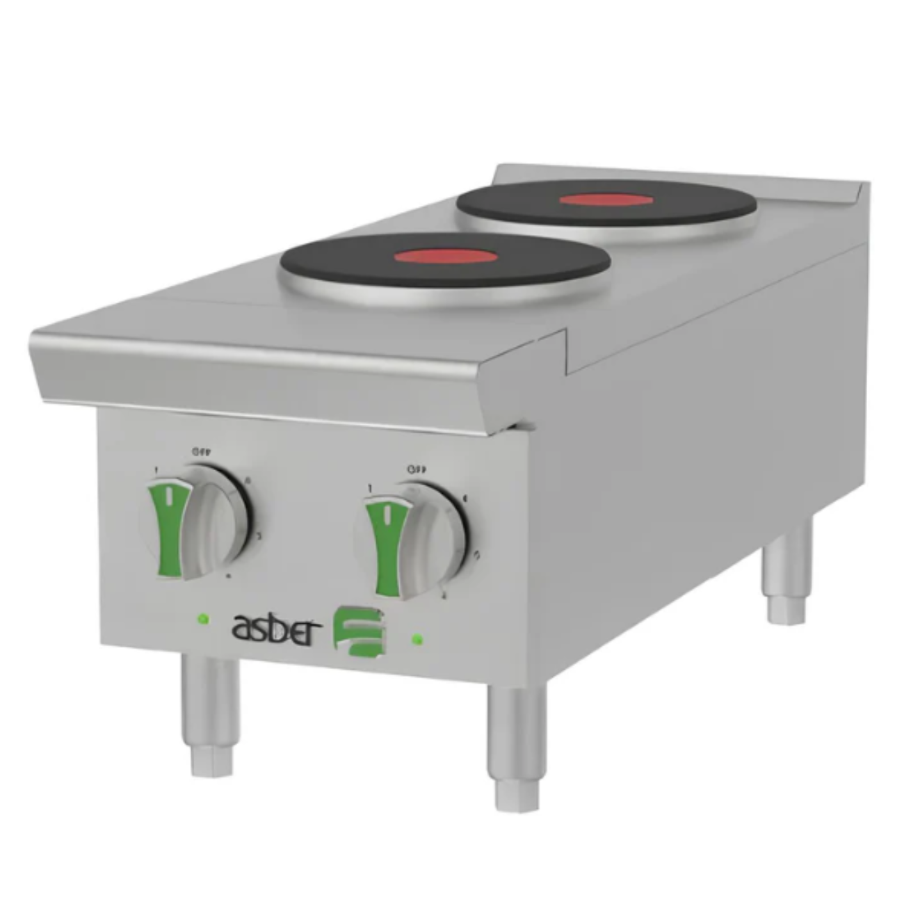 Parrilla Electrica De 30 Cm con 2 Quemadores 220V ASBER Emerald Line AEHP E 2 12 EM