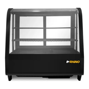 Vitrina Refrigerada Sobre Mostrador Cristal Curvo 68 Cm 76 L RHINO VIREMO-100