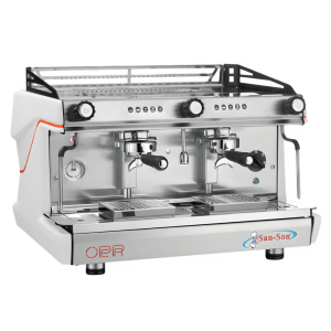 Cafetera Industrial Automática 2 Grupos Caldera 11L 120v SAN-SON OPERA2E