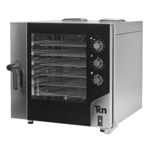Horno De ConvecciónA Gas Digital 2 Motores Bidireccionales Con Vapor 6 Charolas 45X65 Cm 220v Teknikitchen TKN66G